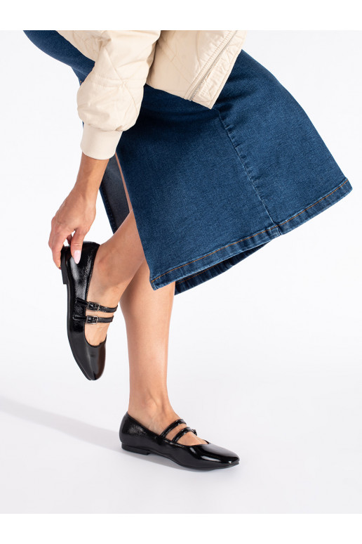 Juodos spalvos  balerinos