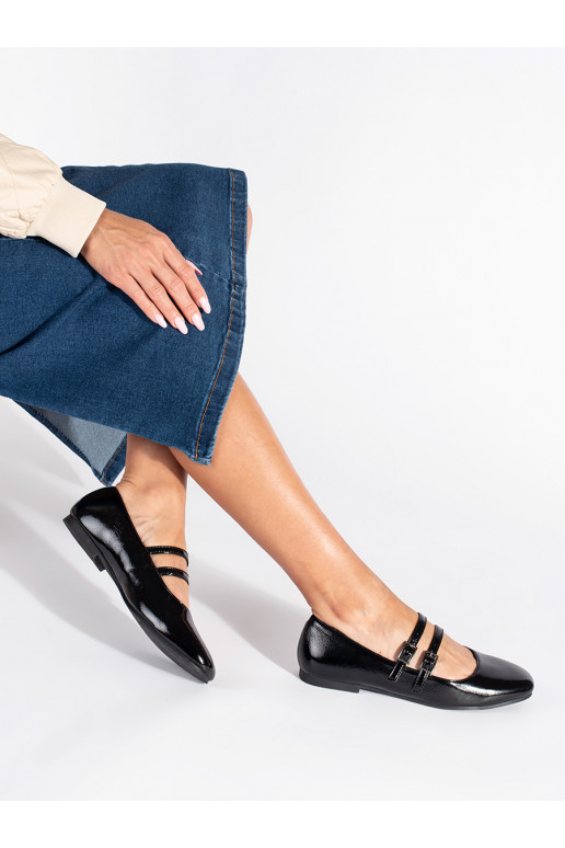 Juodos spalvos  balerinos