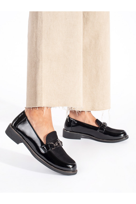 Juodos spalvos  moteriški mokasinai