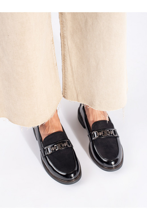 Juodos spalvos  moteriški mokasinai