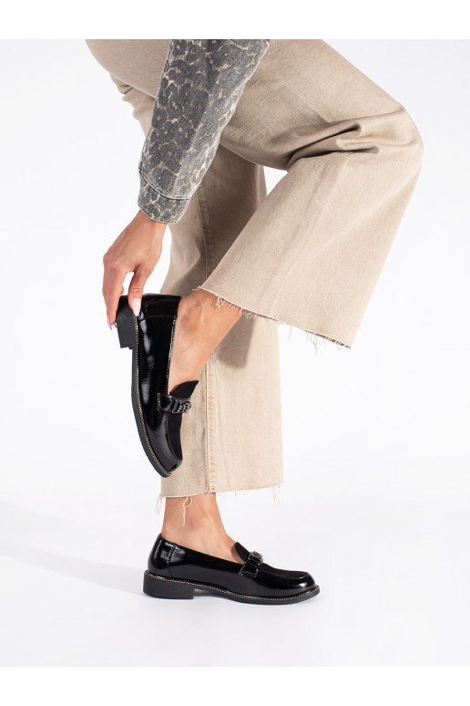 Juodos spalvos  moteriški mokasinai