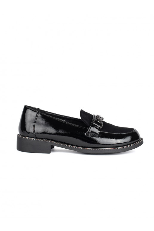 Juodos spalvos  moteriški mokasinai