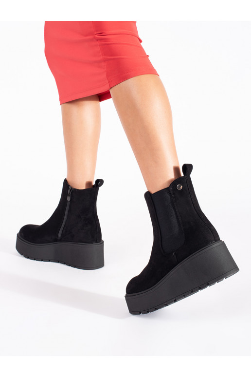 Juodos spalvos iš zomšos  