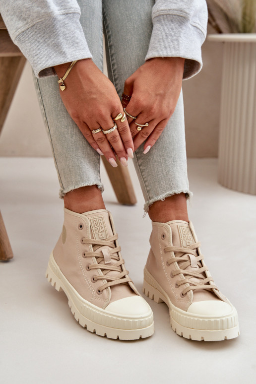 Laisvalaikio bateliai su auliuku  Big Star OO274006 smėlio spalvos