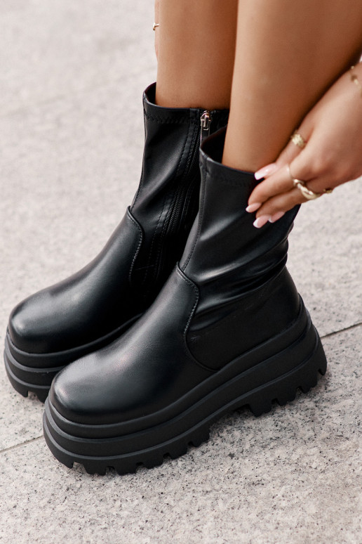 Aulinukai su platforma Juodos spalvos Florinara