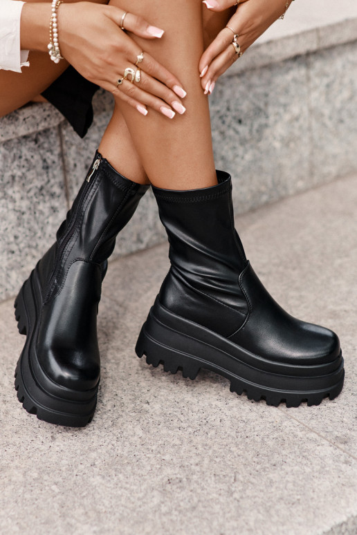 Aulinukai su platforma Juodos spalvos Florinara