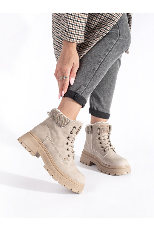 smėlio spalvos su pašiltinimu aulinukai