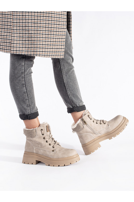 smėlio spalvos su pašiltinimu aulinukai