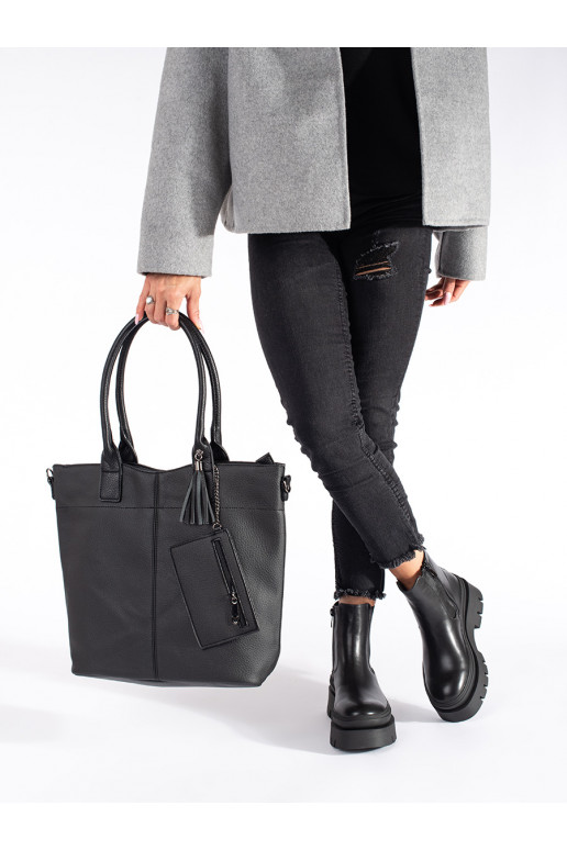 Juodos spalvos Moteriški batai su platforma