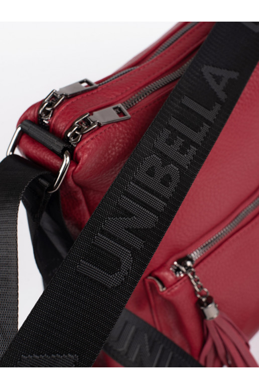 raudona   rankinė typu kuprinė su kutais