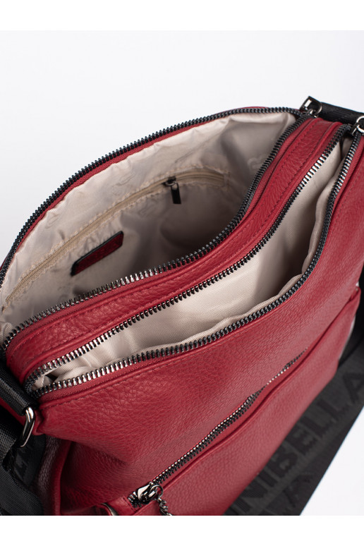 raudona   rankinė typu kuprinė su kutais