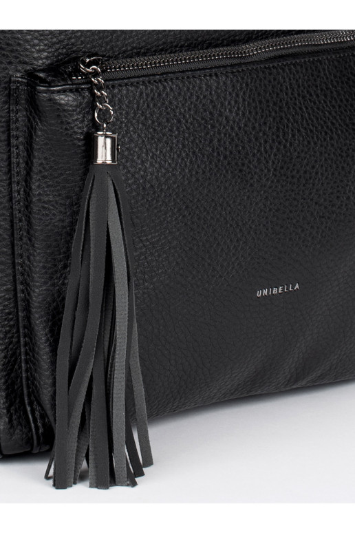 juoda   rankinė typu kuprinė su kutais