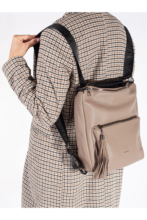 dramblio kaulo spalvos   rankinė typu kuprinė z frędzlami