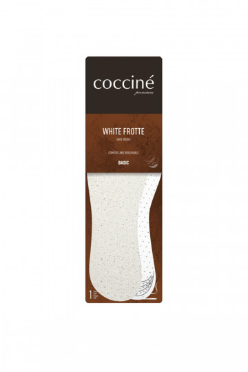 Vidpadžiai Coccine White Frotte medvilninis frotinis audinys ant latekso putų 34-41