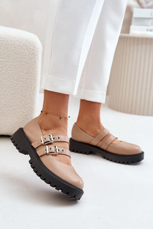 batai  su juostelėmis Eko   smėlio spalvos Terione