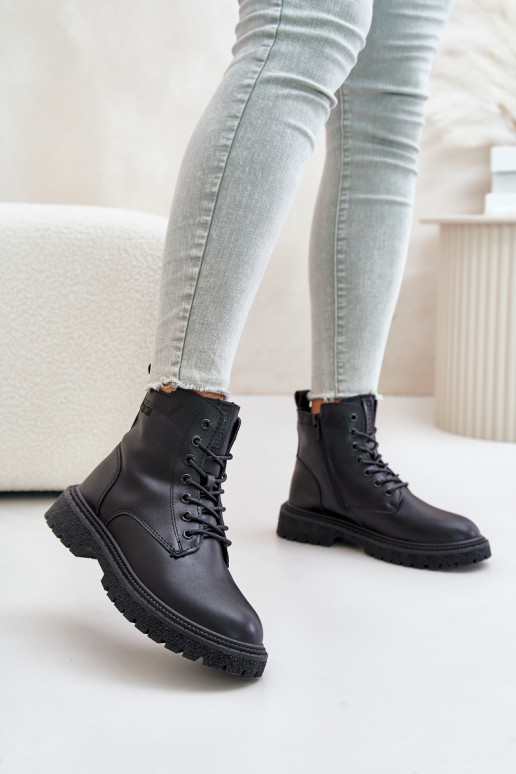 pašiltinti aulinukai  OO274A126 Juodos spalvos