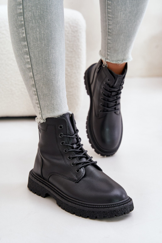 pašiltinti aulinukai  OO274A126 Juodos spalvos