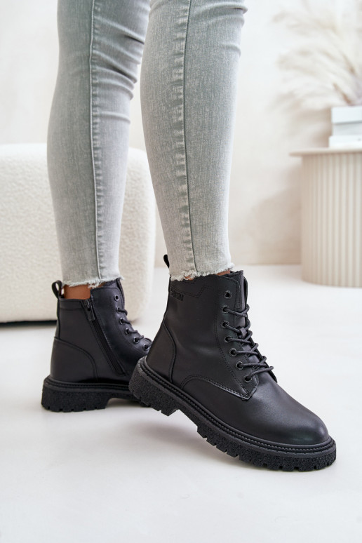 pašiltinti aulinukai  OO274A126 Juodos spalvos