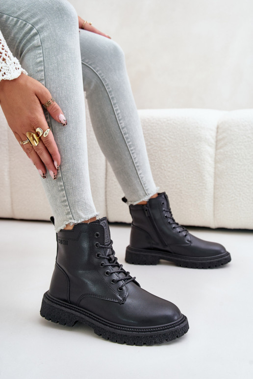 pašiltinti aulinukai  OO274A126 Juodos spalvos