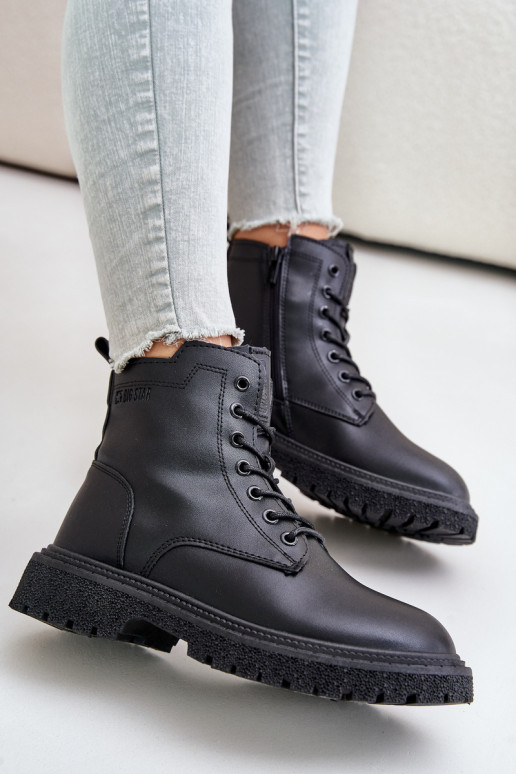 pašiltinti aulinukai  OO274A126 Juodos spalvos