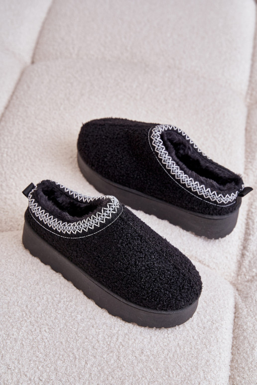 sniego batai  su platforma Z Haftem Juodos spalvos Tirissa