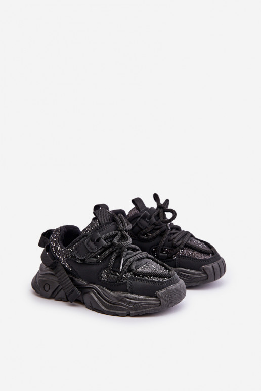  modelio batai Vaikiški Ozdobione Cekinami Juodos spalvos Liatoma