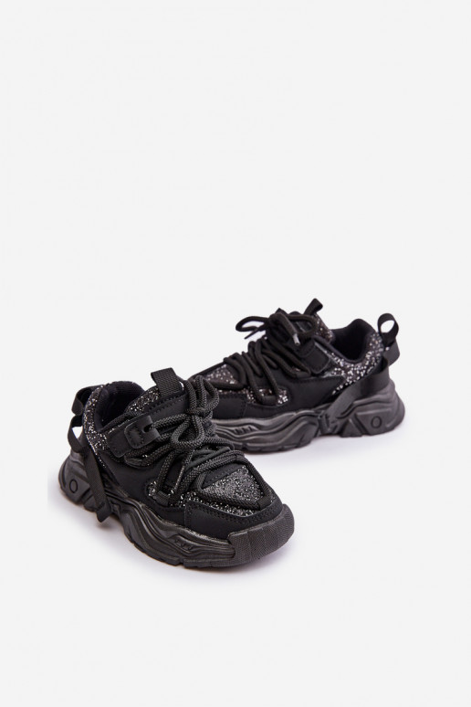  modelio batai Vaikiški Ozdobione Cekinami Juodos spalvos Liatoma