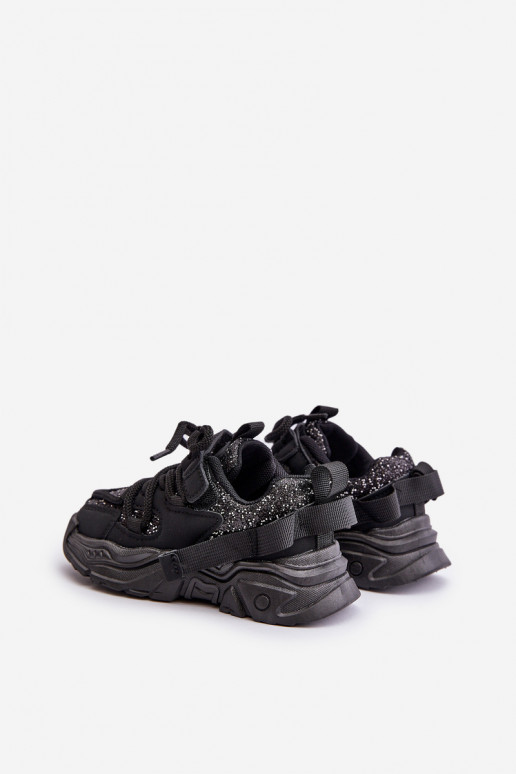  modelio batai Vaikiški Ozdobione Cekinami Juodos spalvos Liatoma