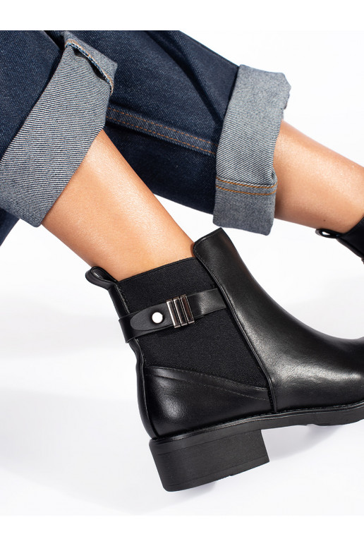 Juodos spalvos Moteriški batai  Juodos spalvos Moteriški batai