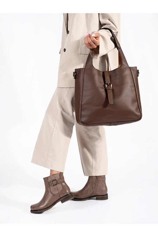 rudos spalvos moteriški batai 