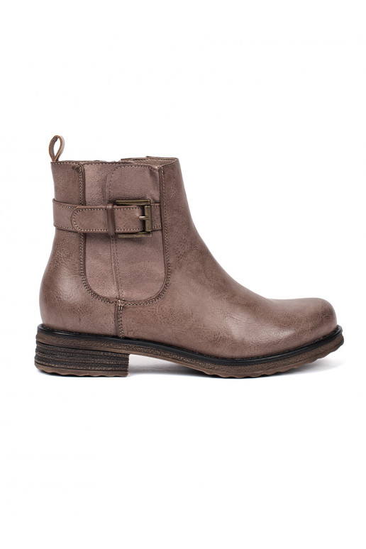 rudos spalvos moteriški batai 