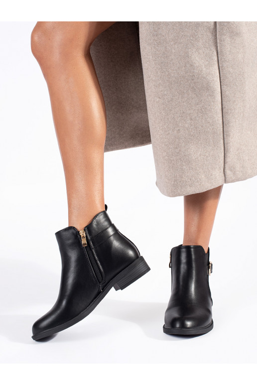 Juodos spalvos Moteriški batai ze mi elementami