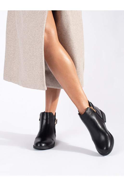 Juodos spalvos Moteriški batai ze mi elementami