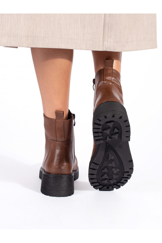   rudos spalvos batai su masyviu kulnu Sergio Leone