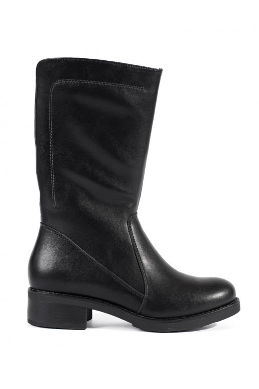 Juodos spalvos   ilgaauliai batai Sergio Leone