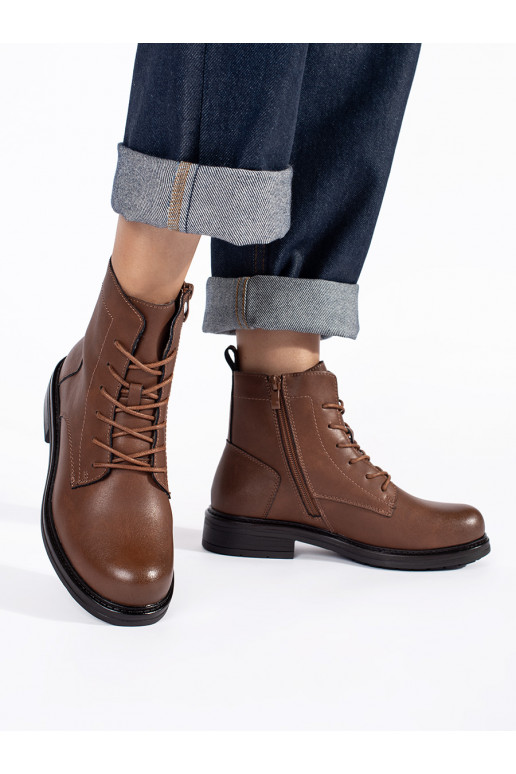 rudos spalvos su raištukais moteriški batai   Sergio Leone