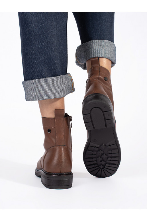 rudos spalvos su raištukais moteriški batai   Sergio Leone