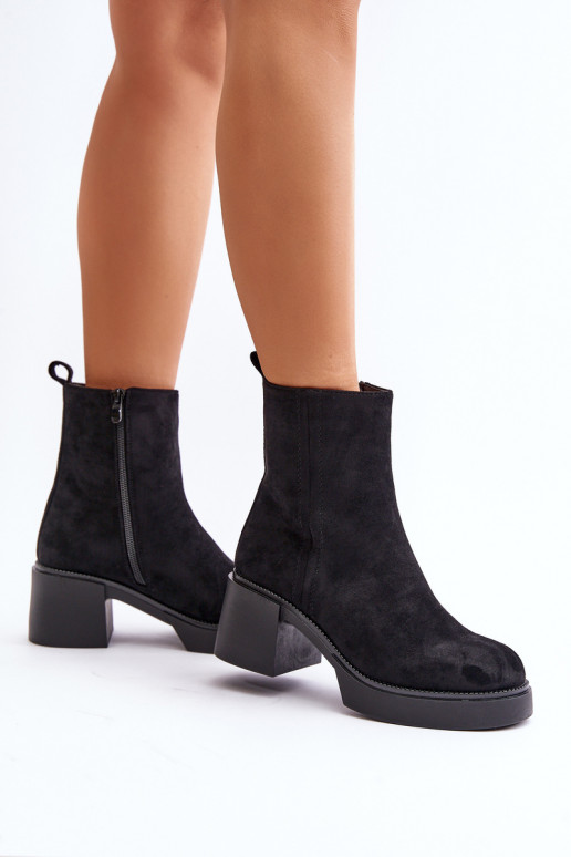 iš eko zomšosowe  Šilti aulinukai ant kulno Juodos spalvos Meriluna