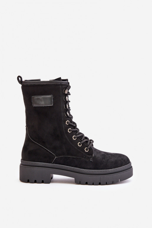 aulinukai   Z iš eko zomšosu Juodos spalvos Savalann