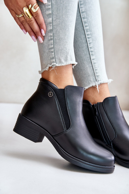 Aulinukai  pašiltinti su kailiuku viduje Vinceza 85150 Juodos spalvos