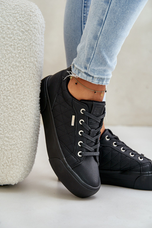 Laisvalaikio bateliai su platforma pašiltinti Big Star OO274A465 Juodos spalvos