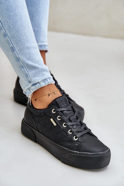 Laisvalaikio bateliai su platforma pašiltinti Big Star OO274A465 Juodos spalvos