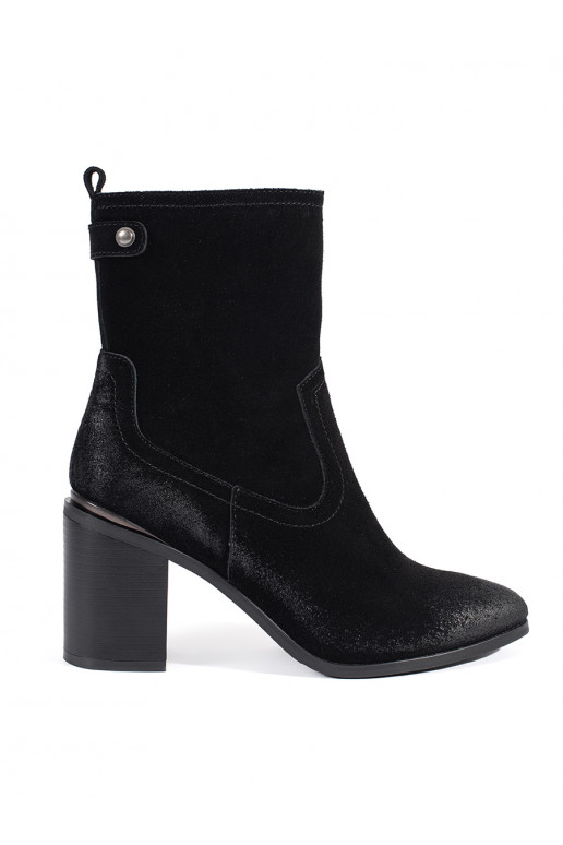 Juodos spalvos   moteriški batai ant kulno Sergio Leone