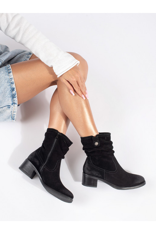 Juodos spalvos   kaubojiško stiliaus batai Sergio Leone