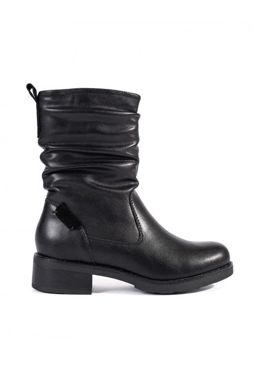 Juodos spalvos   moteriški batai  Sergio Leone