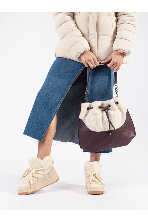 smėlio spalvos Moteriški sniego batai su masyviu kulnu smėlio spalvos Moteriški sniego batai su masyviu kulnu