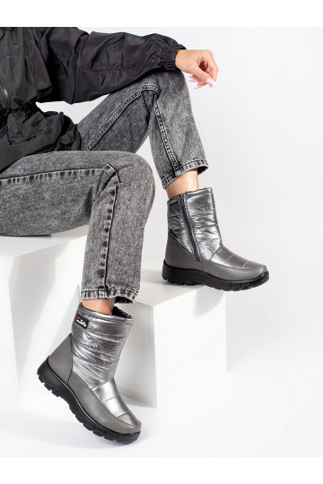 pilkos spalvos Moteriški sniego batai 2