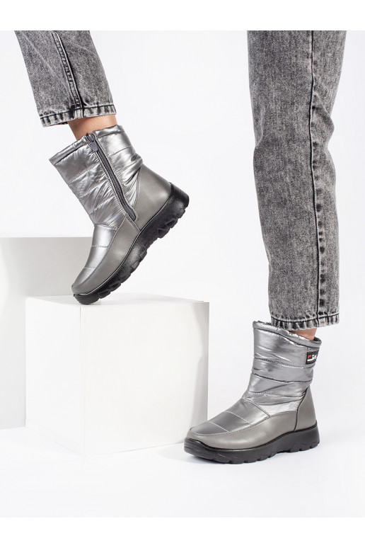 pilkos spalvos Moteriški sniego batai pilkos spalvos Moteriški sniego batai