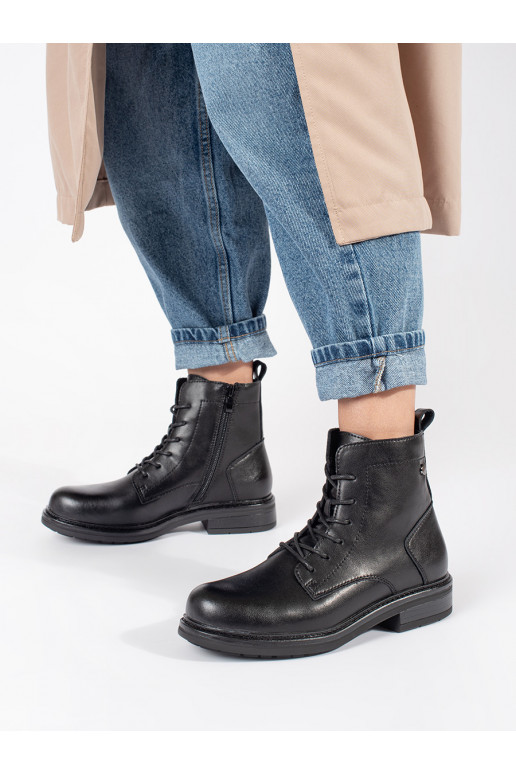 Juodos spalvos su raištukais moteriški batai   Sergio Leone