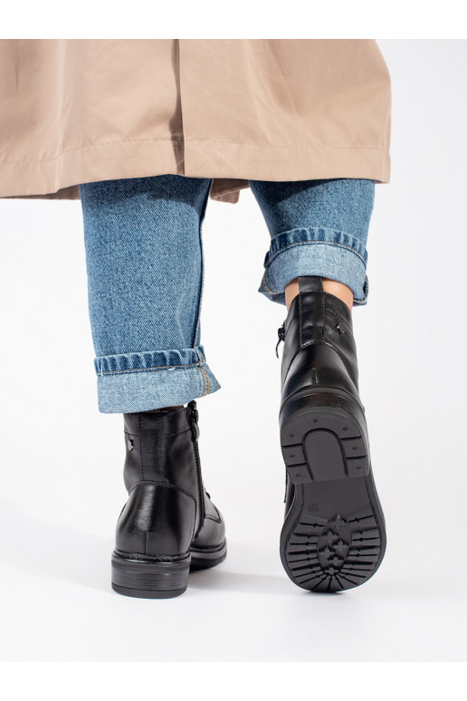 Juodos spalvos su raištukais moteriški batai   Sergio Leone